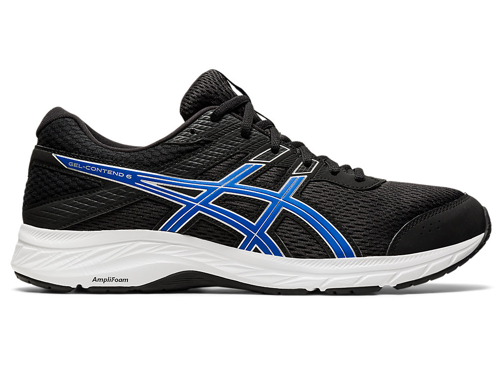 Sapatos de Caminhada Asics Gel-Contend 6 Masculino Pretas Azuis | 1537-NVOTI