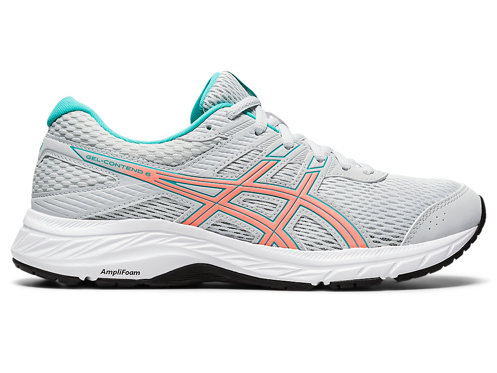 Sapatos de Caminhada Asics Gel-Contend 6 Feminino Cinzentas Laranja | 5789-QLOER