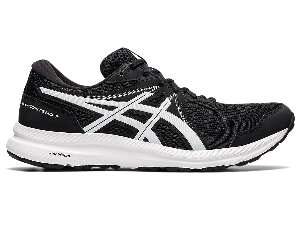 Sapatos de Caminhada Asics Gel-Contend 7 (4E) Masculino Pretas Branco | 3056-RXHWE