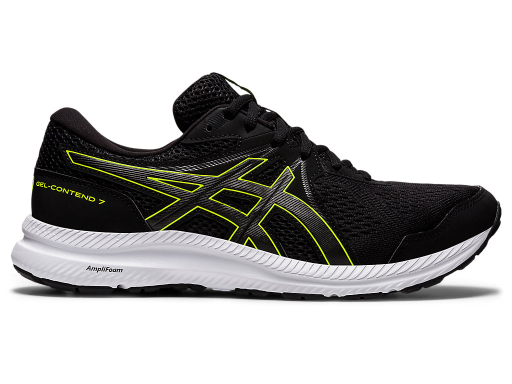 Sapatos de Caminhada Asics Gel-Contend 7 (4E) Masculino Pretas Verdes | 4201-DBVNX