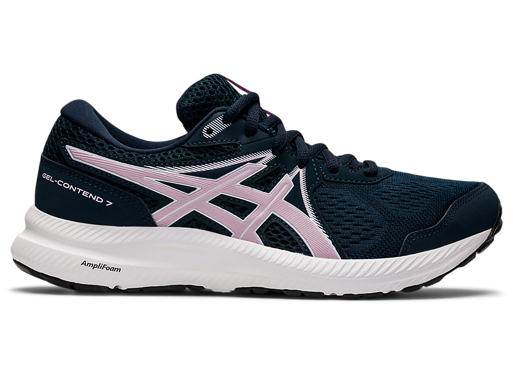 Sapatos de Caminhada Asics Gel-Contend 7 Feminino Azuis Rosa | 9417-AYTBD