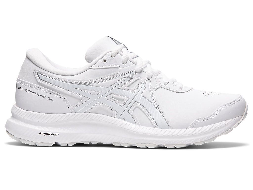 Sapatos de Caminhada Asics Gel-Contend Walker Feminino Branco Branco | 9617-DYRLN