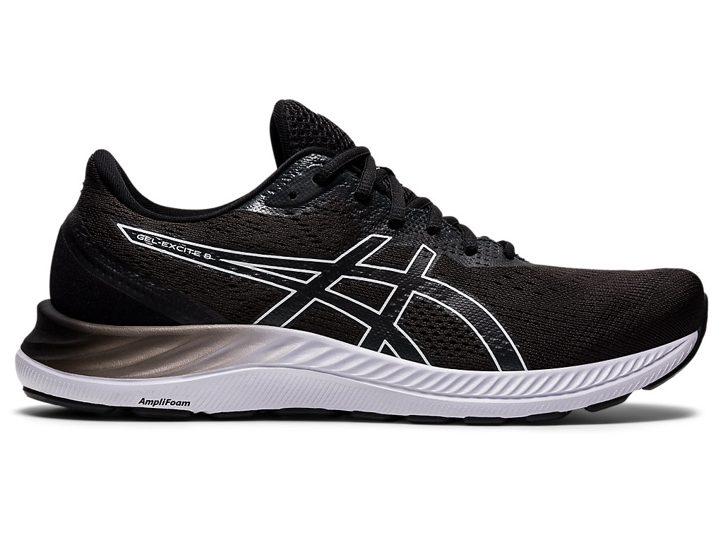 Sapatos de Caminhada Asics Gel-Excite 8 (4E) Masculino Pretas Branco | 4216-TWMYZ