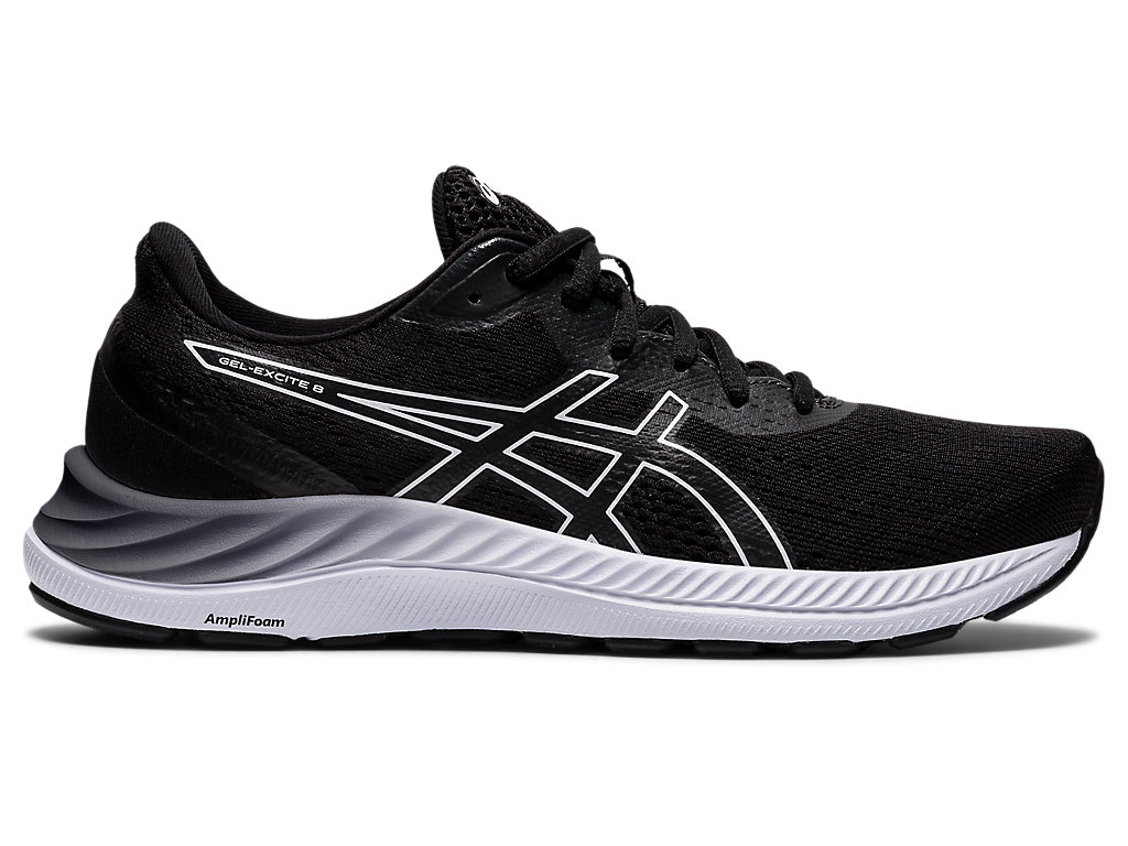 Sapatos de Caminhada Asics Gel-Excite 8 (D) Feminino Pretas Branco | 6450-JUFYO