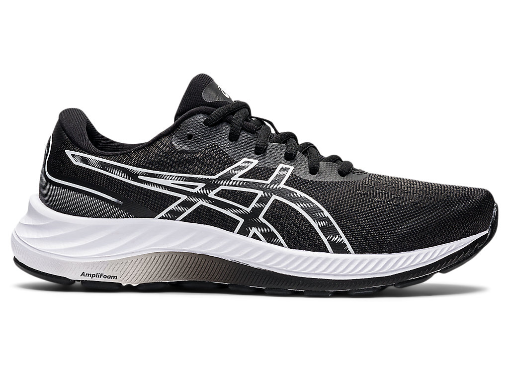 Sapatos de Caminhada Asics Gel-Excite 9 Feminino Pretas Branco | 7396-QHYDR