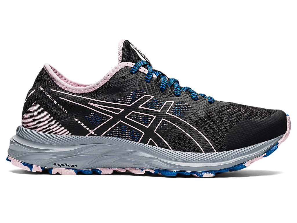 Sapatos de Caminhada Asics Gel-Excite Trilha Feminino Pretas Rosa | 6871-KVHZR