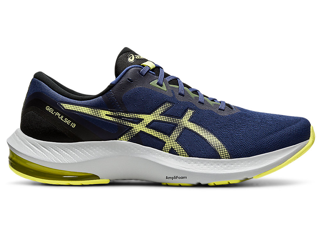 Sapatos de Caminhada Asics Gel-Pulse 13 Masculino Azuis Amarelas | 8314-WIHXR