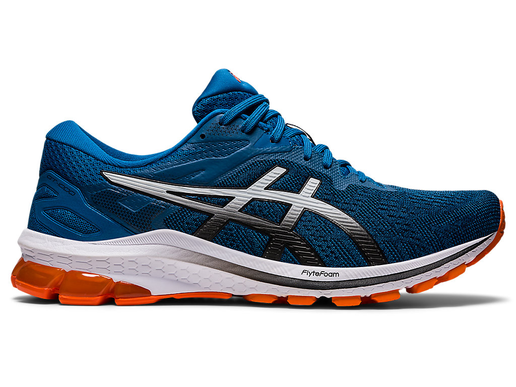 Sapatos de Caminhada Asics Gt-1000 10 Masculino Azuis Pretas | 2574-CYGED