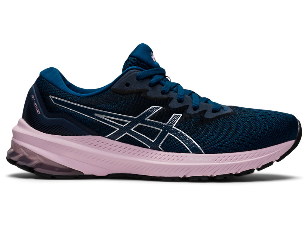 Sapatos de Caminhada Asics Gt-1000 11 Feminino Azuis Rosa | 3602-WYSJO