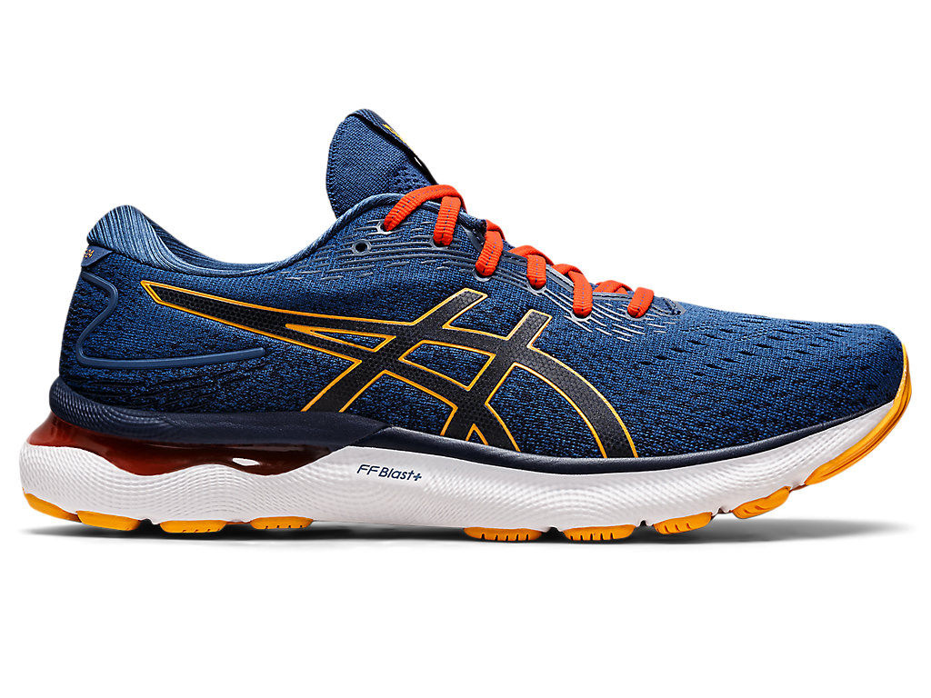 Sneakers Asics Gel-Nimbus 24 Masculino Azuis Laranja | 8470-NZRCD