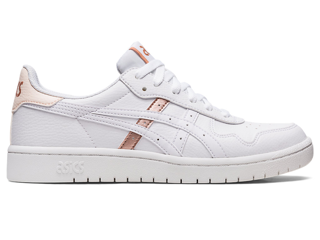 Sneakers Asics Japan S Feminino Branco Rosa Douradas | 9380-QEXBO