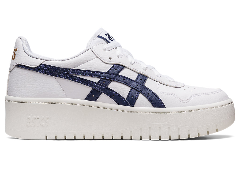 Sneakers Asics Japan S Pf Feminino Branco Azul Marinho | 6501-ASPDL