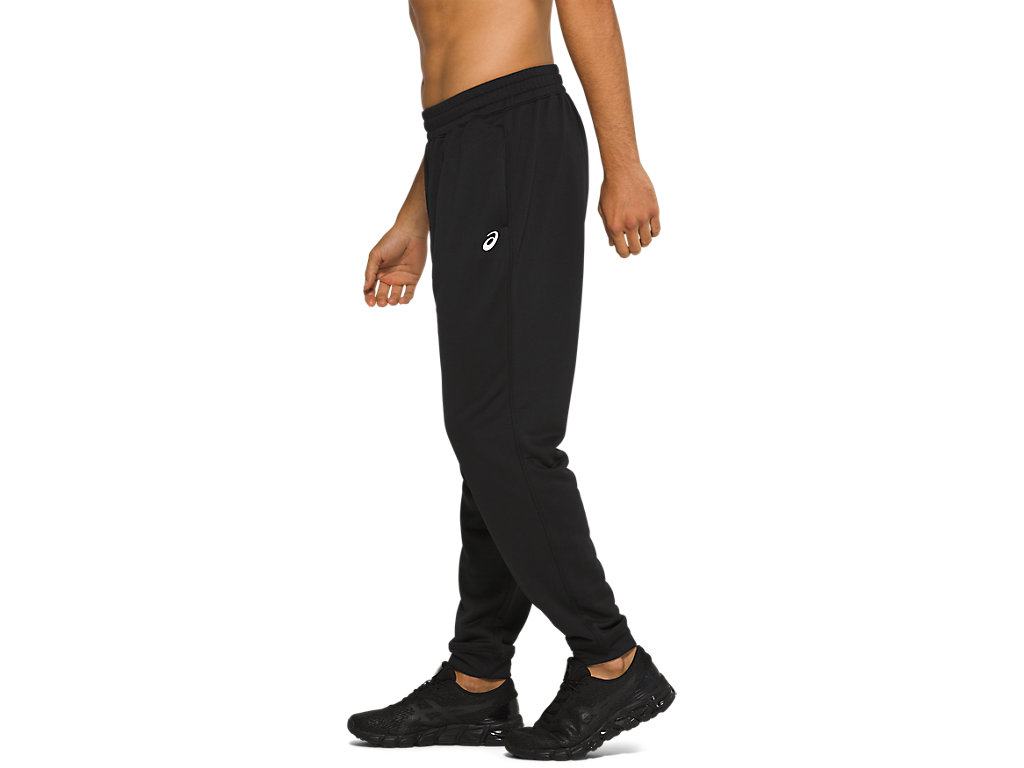 Calças Asics French Terry Jogger Masculino Pretas | 4627-WCGKA