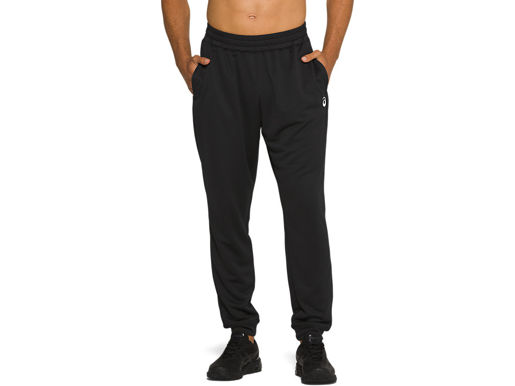 Calças Asics French Terry Jogger Masculino Pretas | 4627-WCGKA