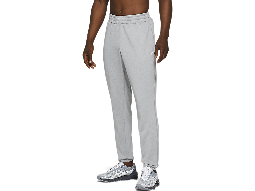 Calças Asics French Terry Jogger Masculino Cinzentas | 7682-DBEAW