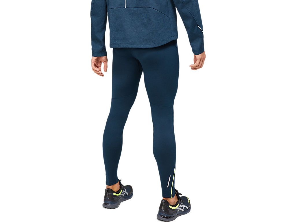 Calças Asics Lite-Show Inverno Masculino Azuis | 4579-VPABN