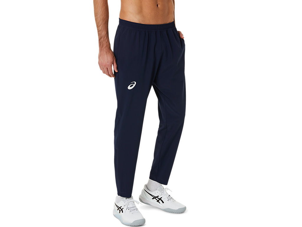 Calças Asics Match Masculino Pretas | 4972-TMHQD