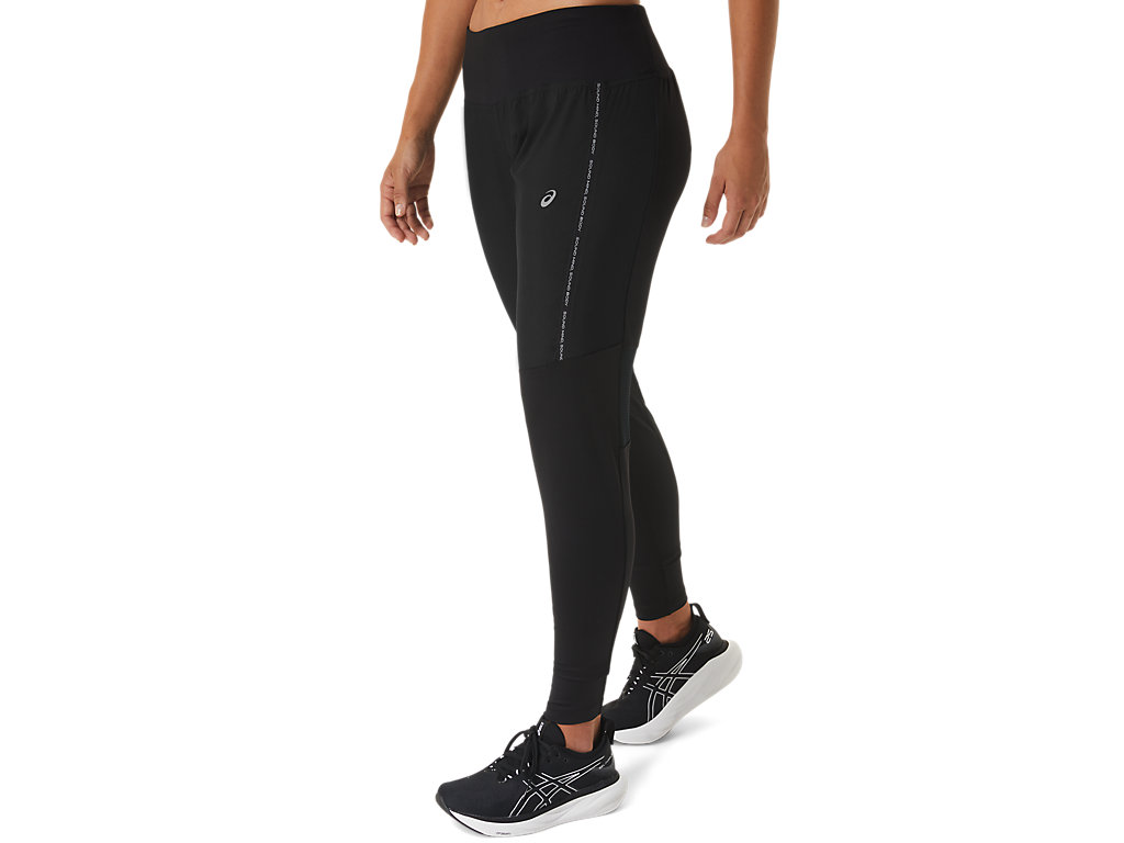 Calças Asics Race Feminino Pretas | 8104-XOTGN