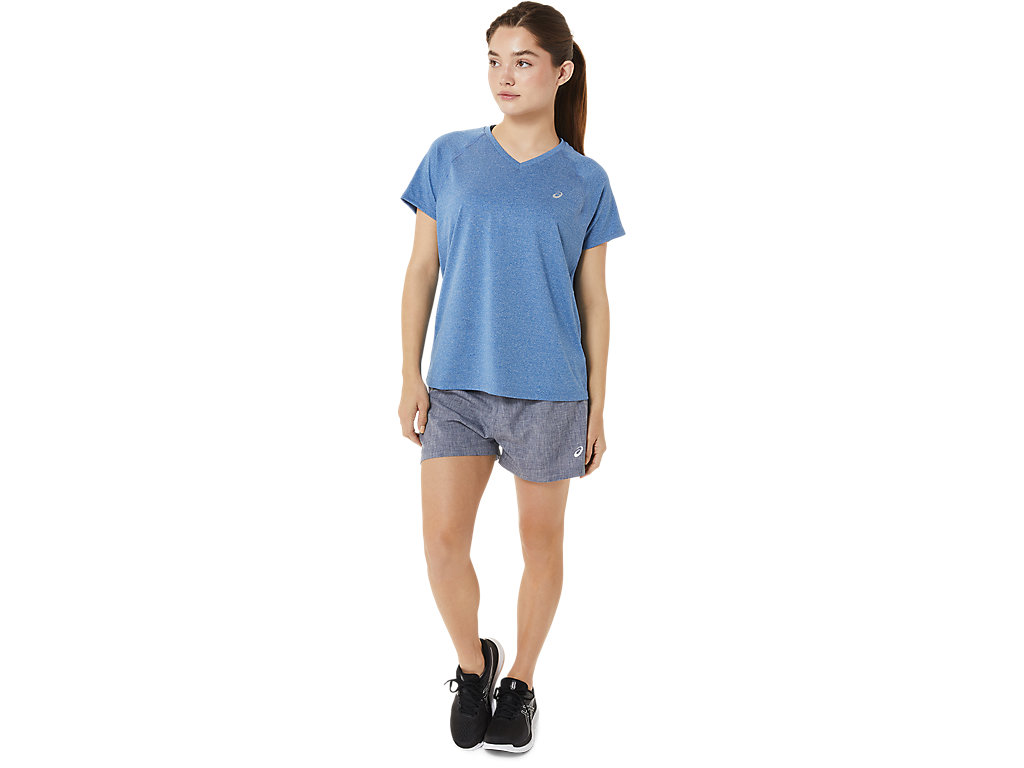 Calças Asics Ready-Set 3in Feminino Azul Marinho | 6984-WLIEN