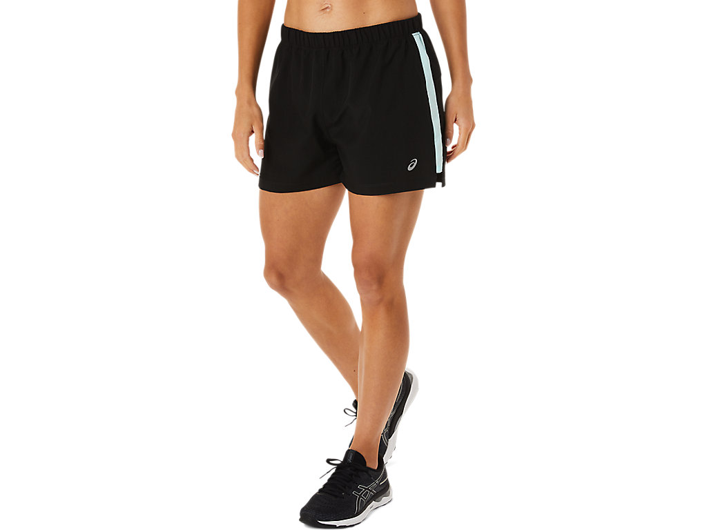 Calças Asics Ready-Set 3in Feminino Pretas Azuis | 9254-JFGCV