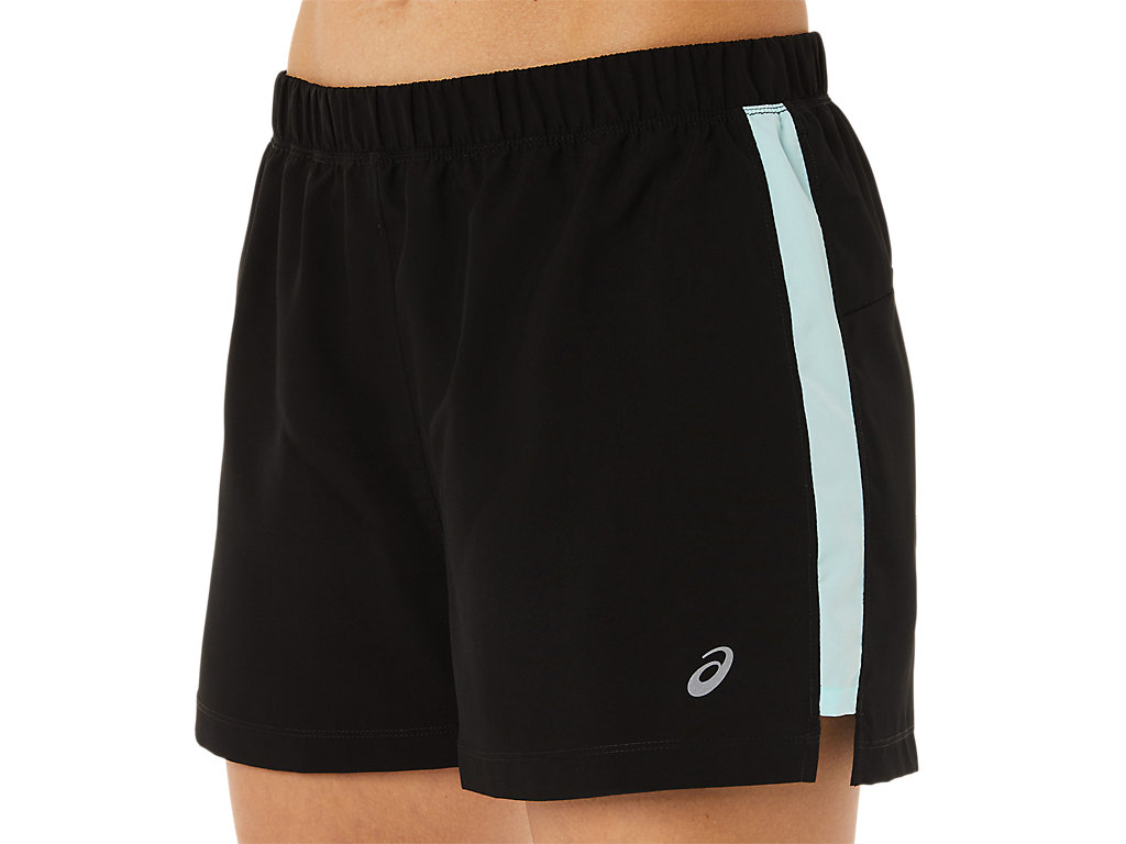 Calças Asics Ready-Set 3in Feminino Pretas Azuis | 9254-JFGCV