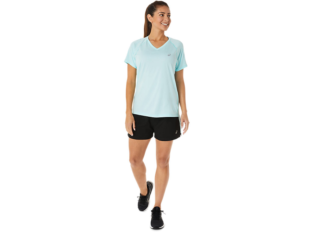 Calças Asics Ready-Set 3in Feminino Pretas Azuis | 9254-JFGCV