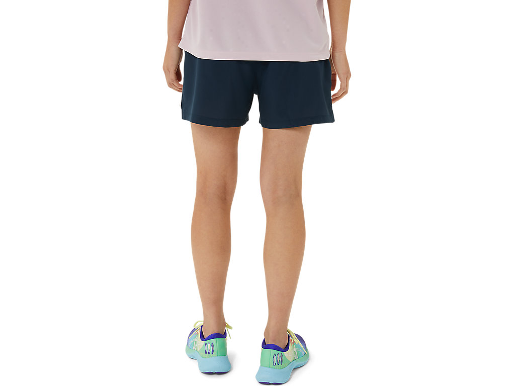 Calças Asics Ready-Set 3in Lam Feminino Azul Marinho | 4165-QKZUJ