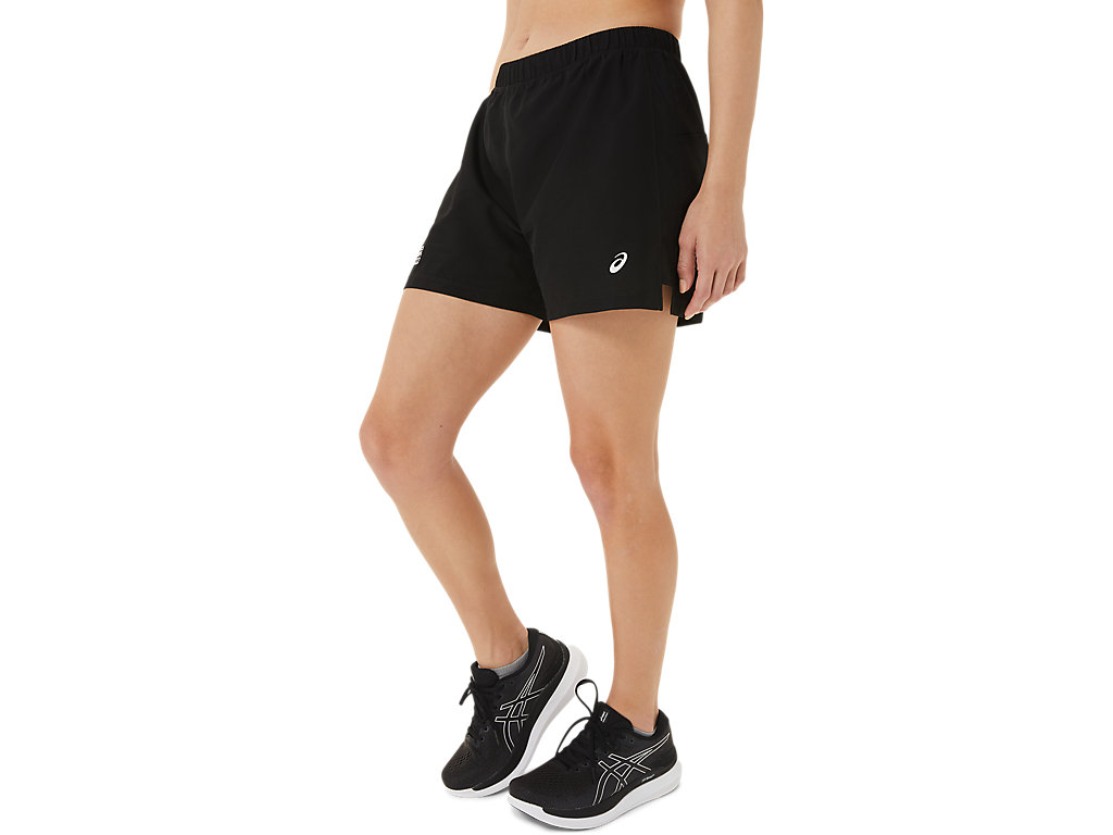 Calças Asics Ready Set 3in Wch Feminino Pretas | 1798-EMVHY