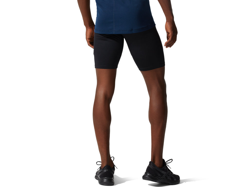 Calças Asics Silver Sprinter Masculino Pretas | 2163-XVDYT