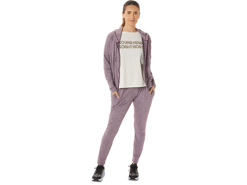 Calças Asics Soft Stretch Knit Feminino Roxo | 1792-JDORT