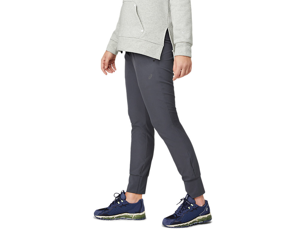 Calças Asics Stretch Tapered Feminino Cinzentas | 9245-KUMBR