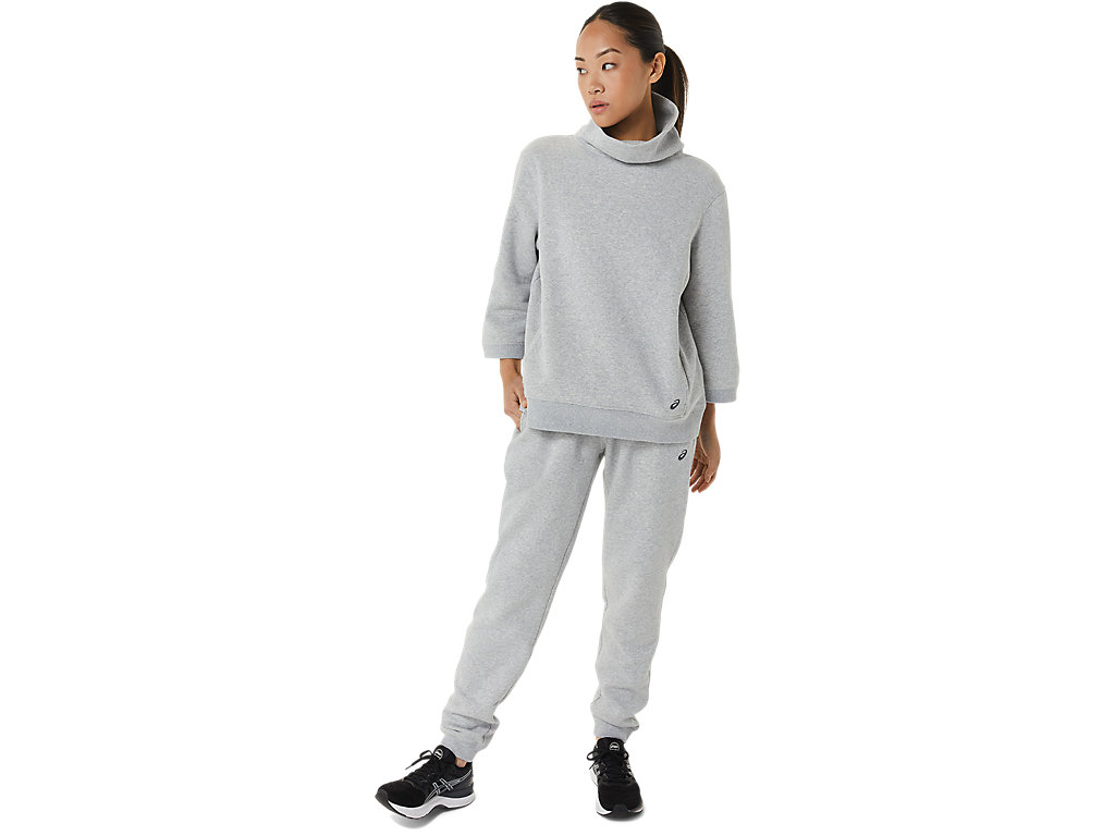 Calças Asics Sunday Sana Fleece Jogger Feminino Luz Cinzentas | 5647-LCQUI