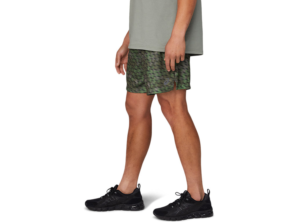 Calções Asics 7in Knit Treino Masculino Verdes | 9236-IBWTO