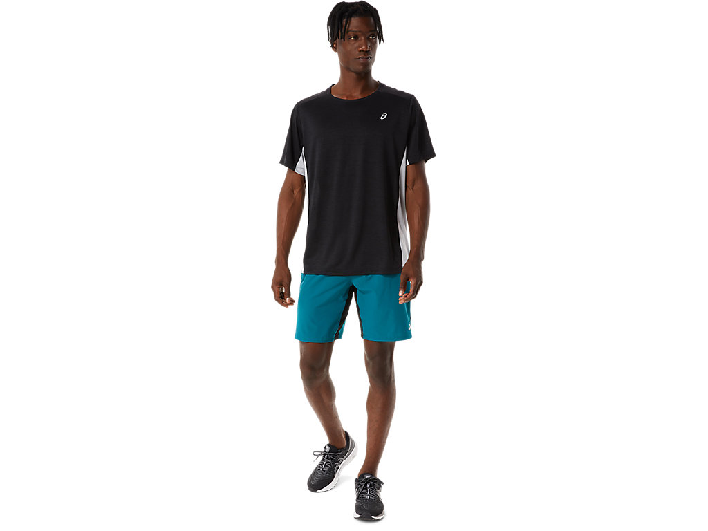 Calções Asics 9in Mixer Masculino Verdes Escuro Pretas | 2087-EZJLH