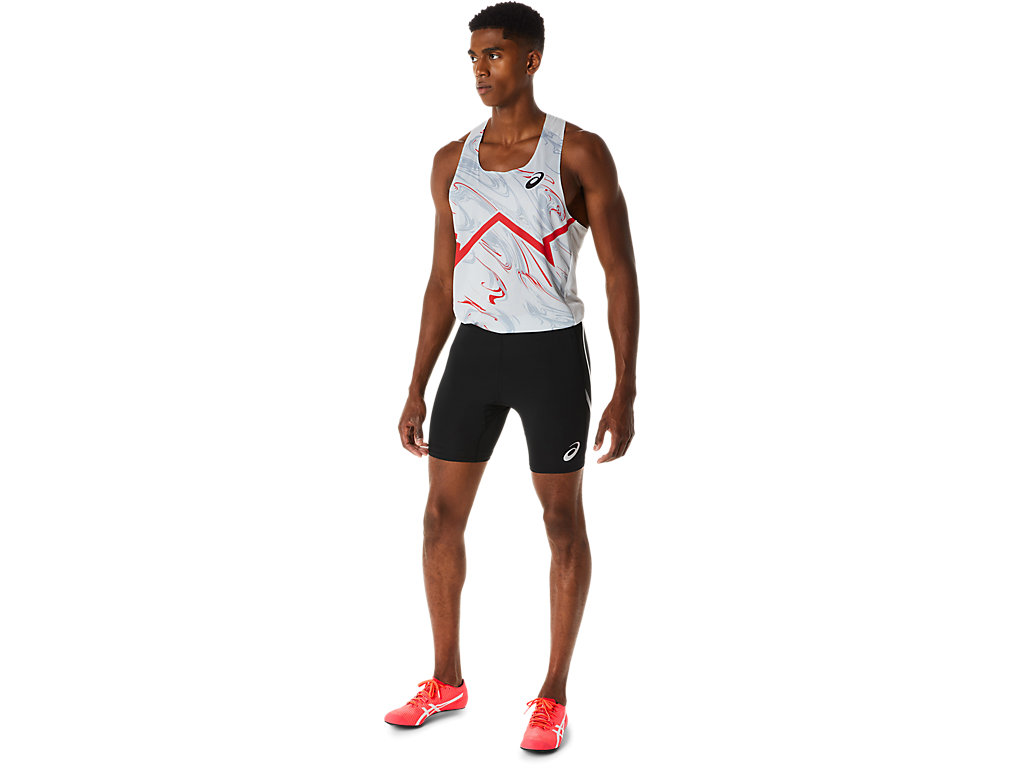 Calções Asics Atletismo Sprinter Masculino Pretas | 5438-IHSBZ