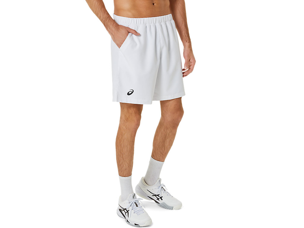 Calções Asics Court 9in Masculino Branco | 7163-VINFC