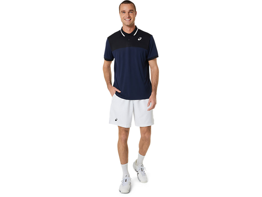 Calções Asics Court 9in Masculino Branco | 7163-VINFC