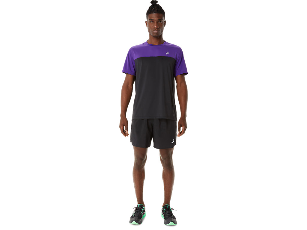 Calções Asics Estrada 2-N-1 7in Masculino Pretas Roxo | 0491-LTHGM