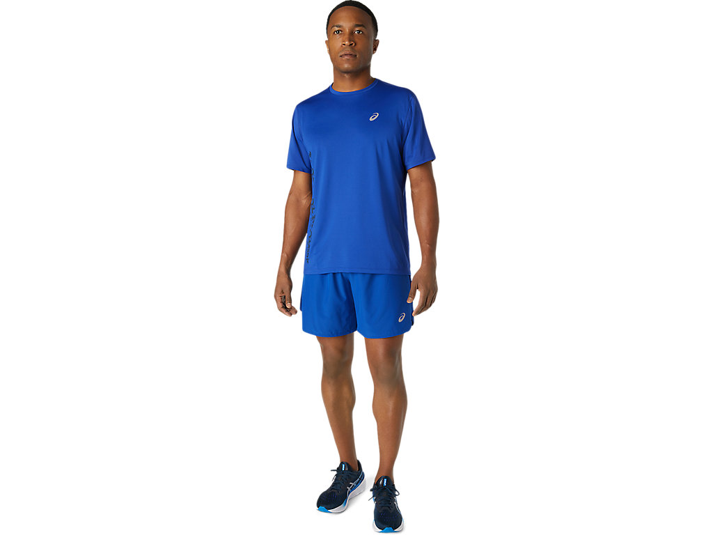 Calções Asics Estrada 7in Masculino Azuis | 1297-HLCER