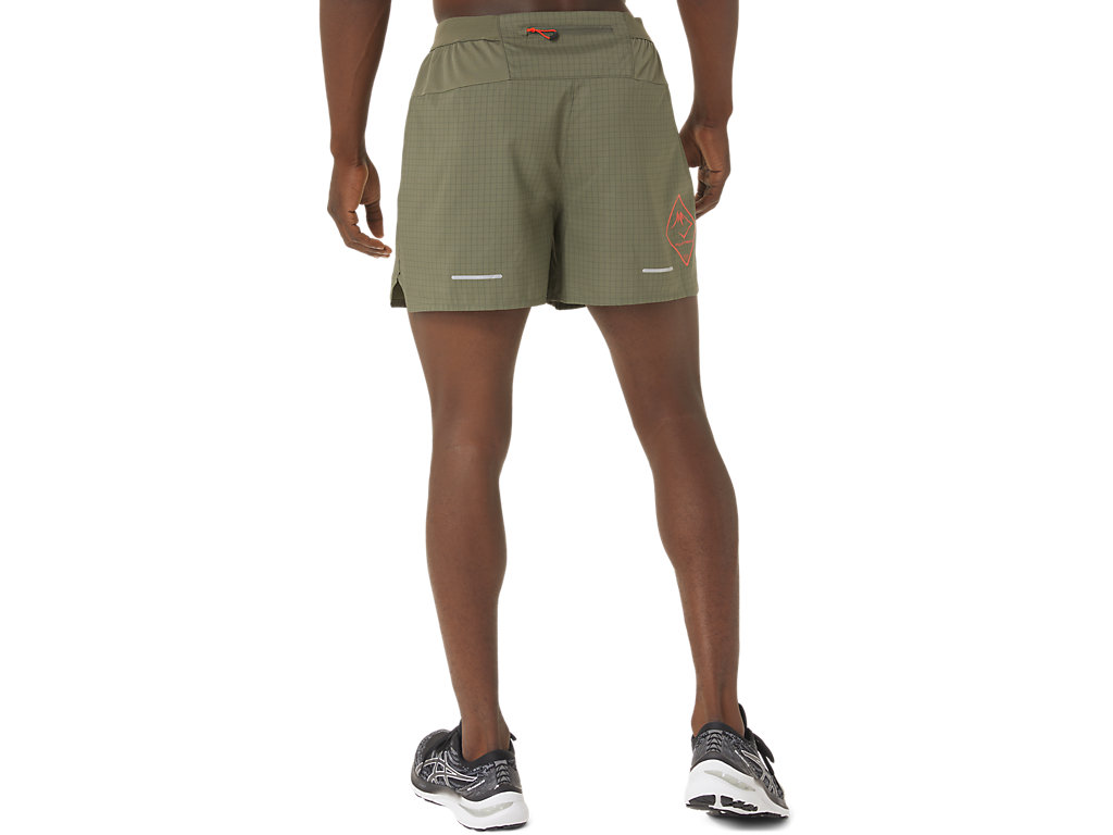 Calções Asics Fujitrail Logo Masculino Verdes | 1064-NRXLQ