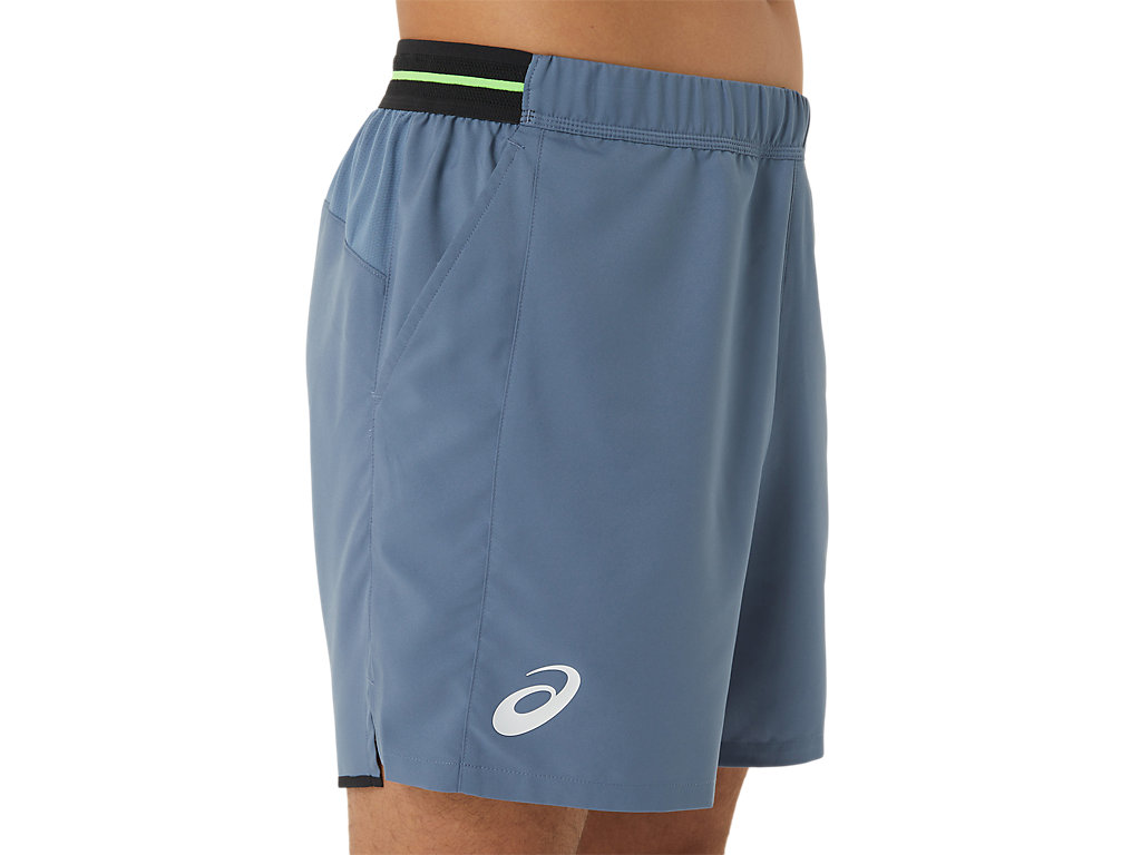 Calções Asics Match 7in Masculino Cinzentas Azuis | 9647-NZLTR