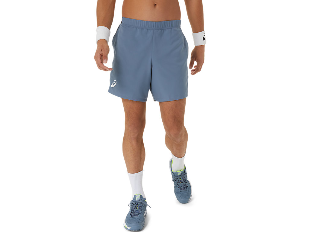 Calções Asics Match 7in Masculino Cinzentas Azuis | 9647-NZLTR