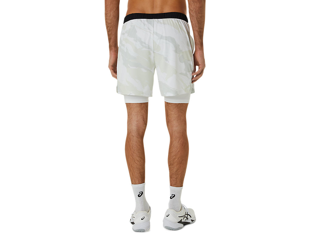 Calções Asics Match Gráficas 7in Masculino Branco | 7509-UZCMF