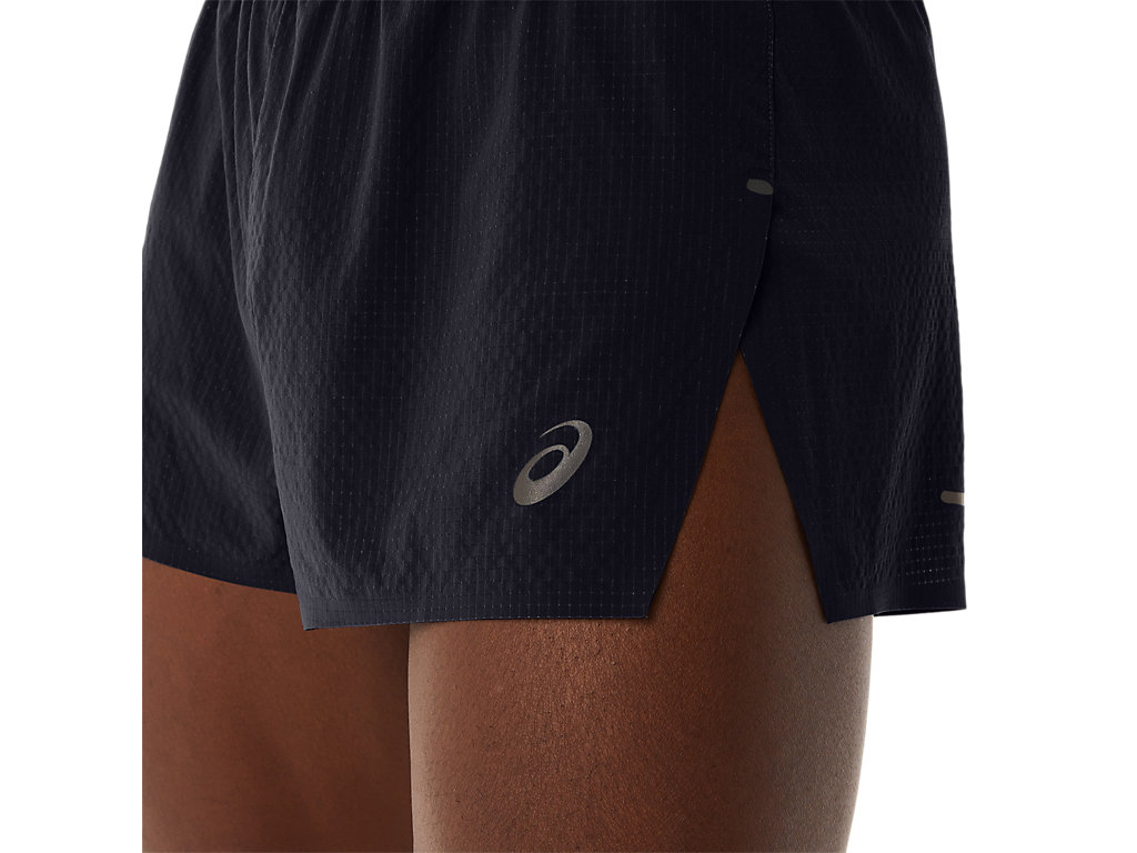 Calções Asics Metarun Split Masculino Pretas | 5382-BEROY