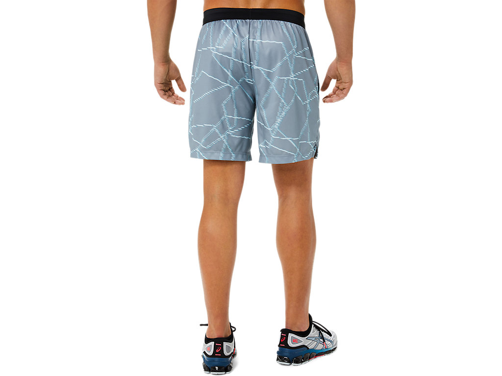 Calções Asics Seasonal All Over Prints Masculino Cinzentas | 3945-JKERV