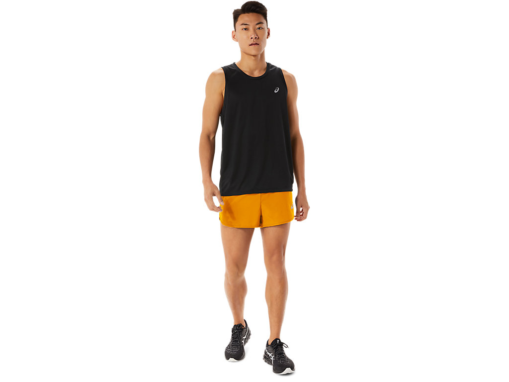 Calções Asics Split Masculino Amarelas | 3927-PQSRT