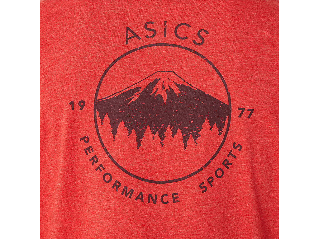 Camiseta Asics 1977 Mtn Pocket Tee Feminino Vermelhas | 3051-FESUX