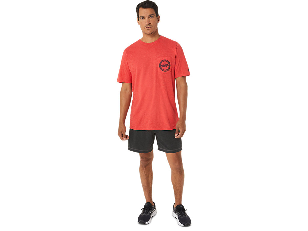 Camiseta Asics 1977 Mtn Pocket Tee Feminino Vermelhas | 3051-FESUX