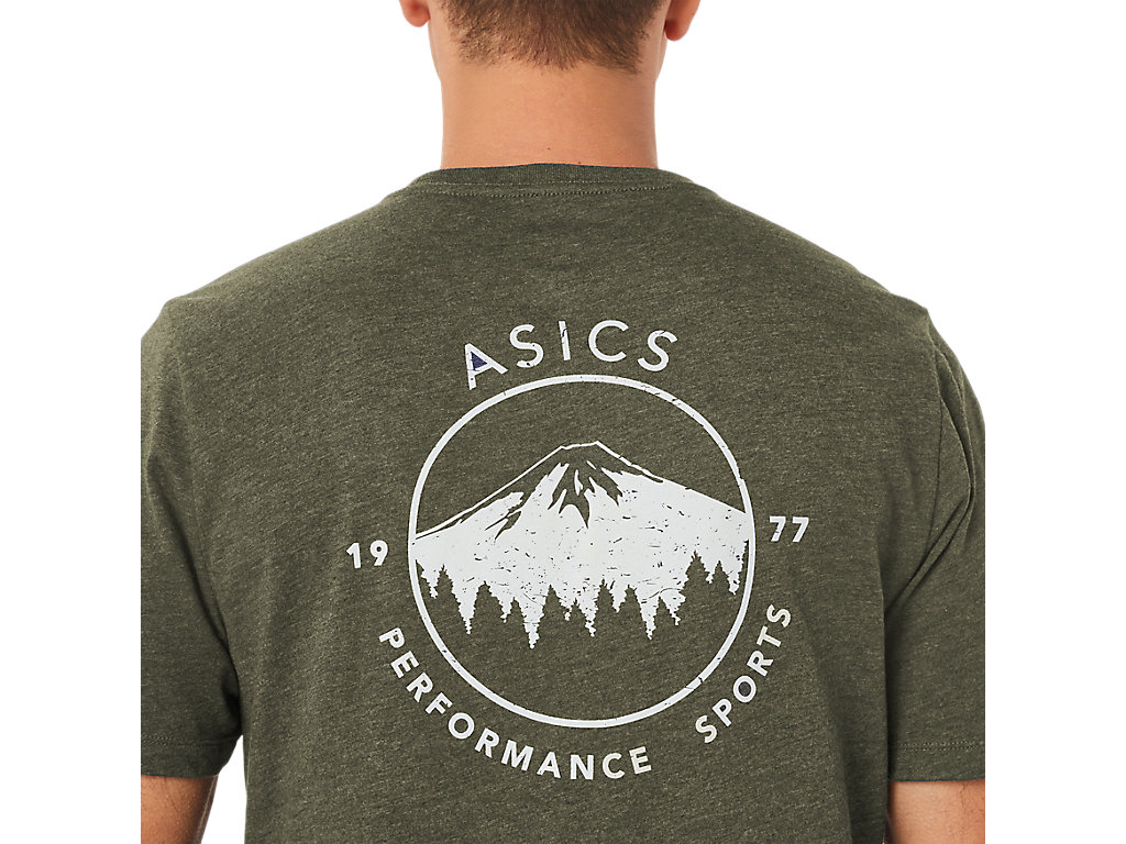 Camiseta Asics 1977 Mtn Pocket Tee Feminino Verde Oliva | 5928-YTRIH