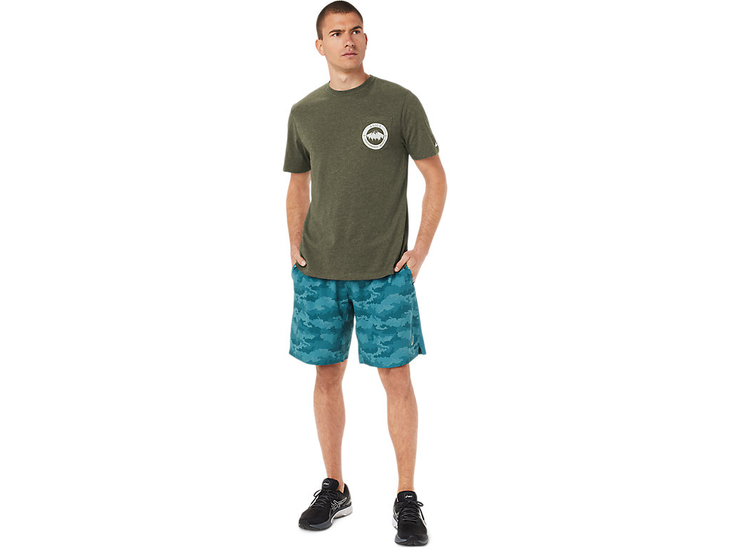 Camiseta Asics 1977 Mtn Pocket Tee Masculino Verde Oliva | 2839-SBAGF